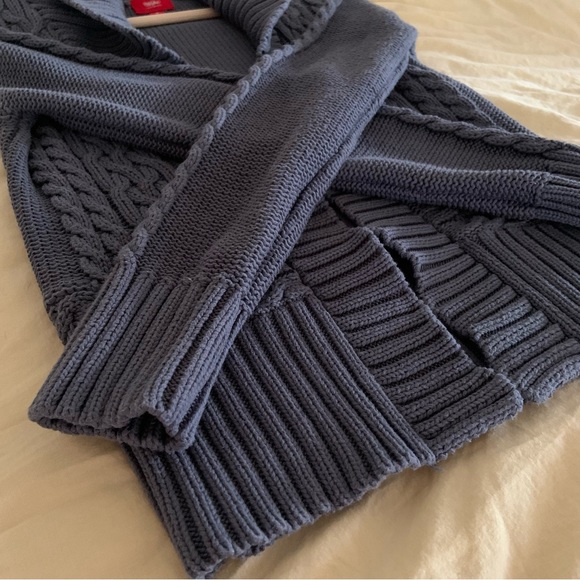 Mossimo Knitted Cardigan 100% Cotton Size Medium Slate Gray / Women’s Cardigan. - Picture 17 of 17